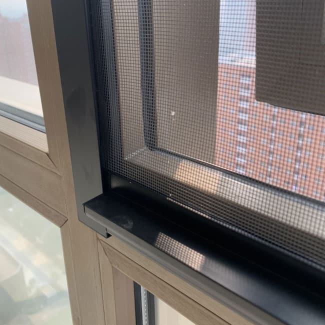 Cửa Lưới Chống Côn Trùng HP016 Cố Định, Màu Vân Gỗ